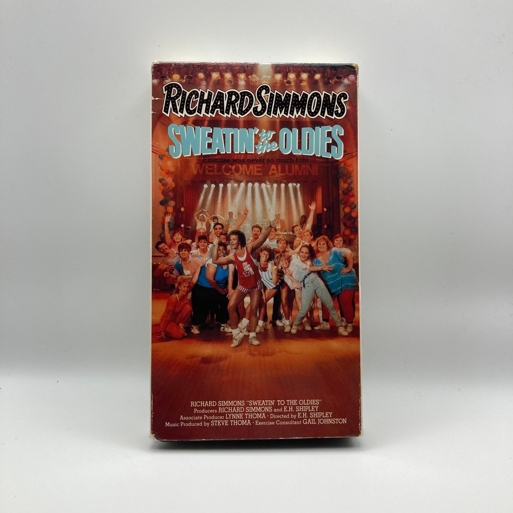 Vintage "Sweatin' to the Oldies" VHS Tape Released 1988 Aerobic Dance Exercise